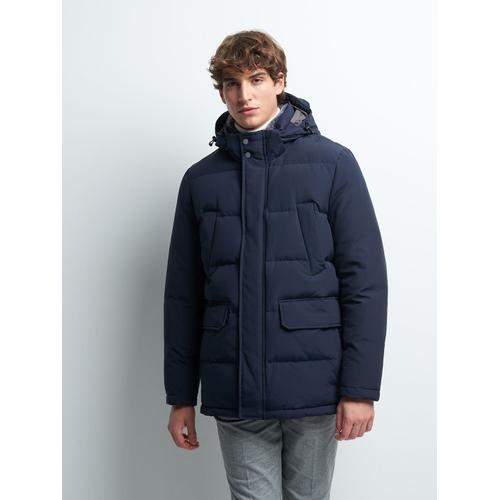 Parka Déperlante À Capuche - Deep Blue - L