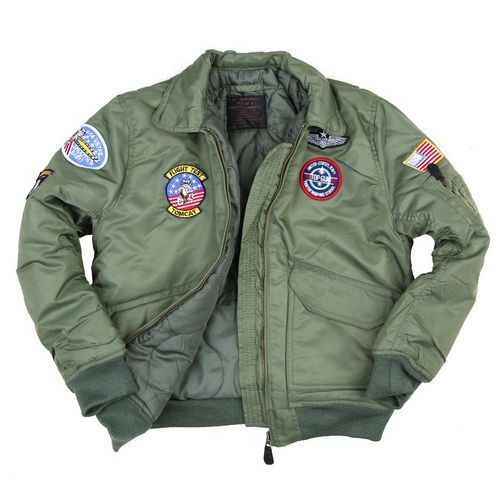 Blouson Pilote Top-Gun - Cwu Enfant - Vert