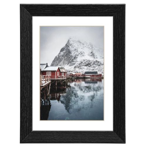 Hama Cadre photo en bois "Oslo", noir, 30 x 40 cm