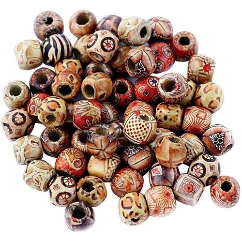 Lot De 100 Perles En Bois Pour Bracelets Spbeads