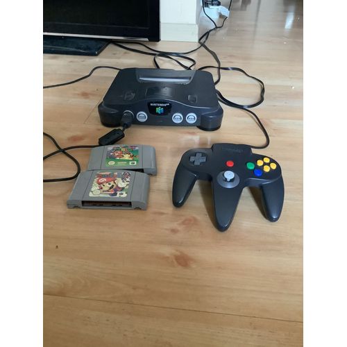 Console Nintendo 64 + Jeu Mario Party Et Super Mario 64