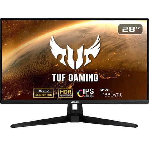 ASUS TUF Gaming VG289Q1, Ecran PC Gamer eSport 28" 4K - Dalle IPS - 16:9 - 3840x2160 - 350cd/m² - Display Port & 2x HDMI - Haut-parleurs - AMD FreeSync - HDR 10 - 90% DCI-P3