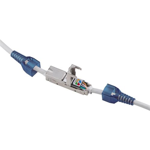 Goobay Connecteur de câble sans outil "slim CAT 6A, STP blindé