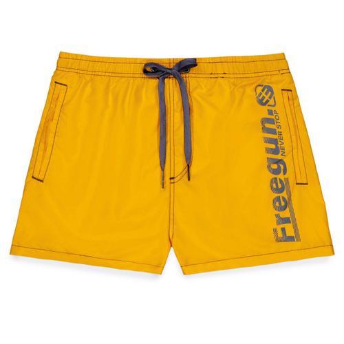 Boardshort Court Garçon Avec Ceinture Demi-Élastiquée