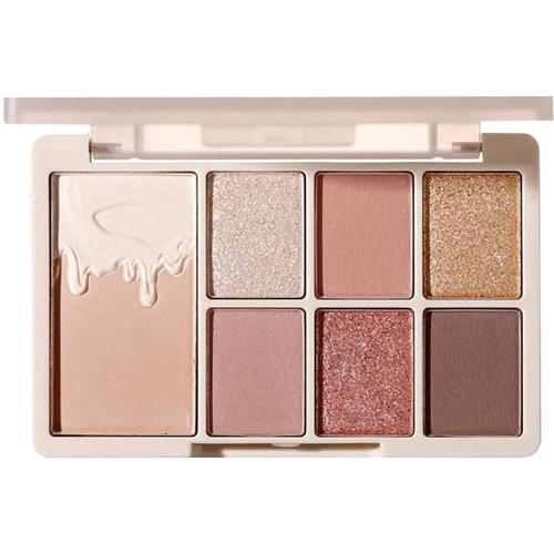 Palette De Maquillage Pour Les Yeux, Palette D'ombres À Paupières Makeup Professional, Pigments Pressés, 7 Teintes, Palettes De Poudre De Fard À Paupières En Poudre Lisse Brillant Naturel 