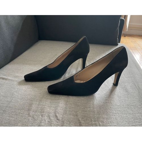 Escarpins En Cuir Noir 37,5 - 37 1/2