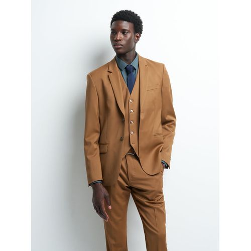 Veste Coordonnable Extraslim En Laine - Cuir - 52