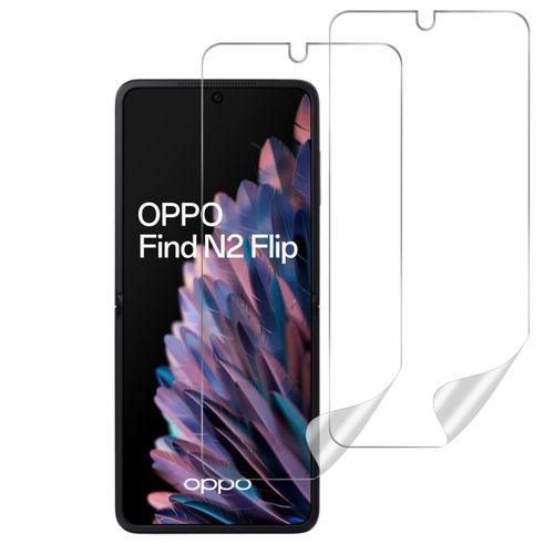Protection Ecran En Plastique Pour Oppo Find N2 Flip [Pack 2] Protecteur Hydrogel Resistant Anti Rayure Ultra Mince Phonillico®