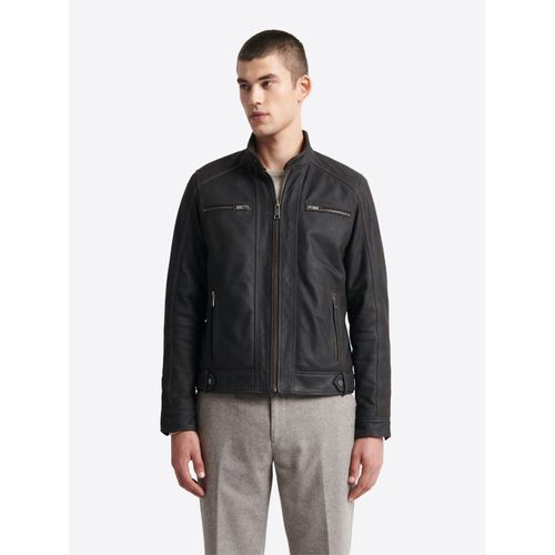 Blouson 100% Cuir De Vachette - Marron - Xl