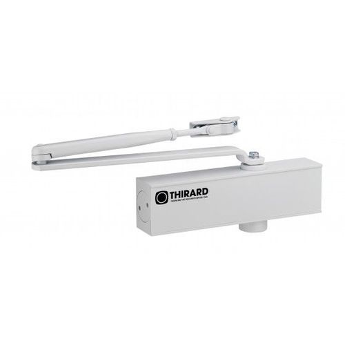 Ferme porte hydraulique réversible blanc Force 3 Finition : Blanc L : 20,6 cm