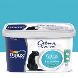 Peinture Crème De Couleur Bleu Caraïbes Finition : Satin | 2,5 L