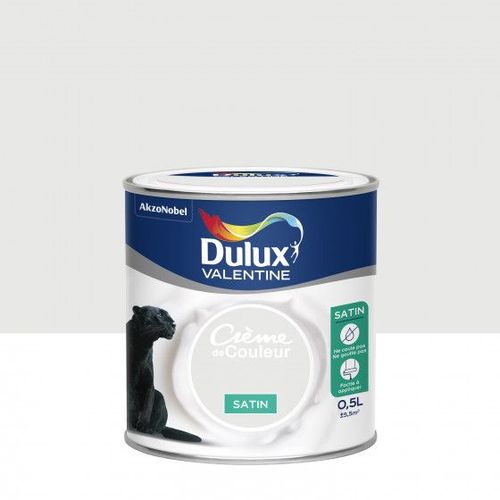 Peinture Crème De Couleur Blanc Intense Finition : Satin | 0,5 L