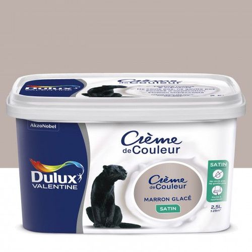 Peinture Crème De Couleur Marron Glacé Finition : Satin | 2,5 L