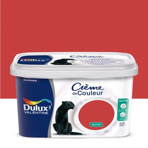 Peinture Crème De Couleur Rouge Design Finition : Satin | 2,5 L