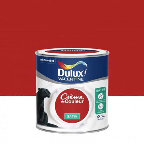 Peinture Crème De Couleur Rouge Design Finition : Satin | 0,5 L