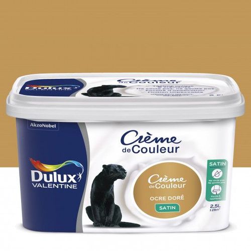 Peinture Crème De Couleur Ocre Doré Finition : Satin | 2,5 L