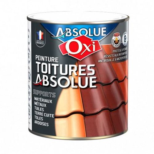 PEINTURE TOITURE ABSOLUE ROUGE 10L FORMULE RUSTOL TECHNOLOGY