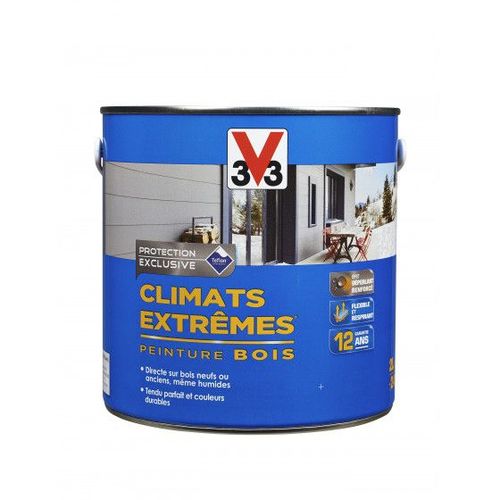Peinture bois Climats Extrêmes Satin Vert basque Pot 2l