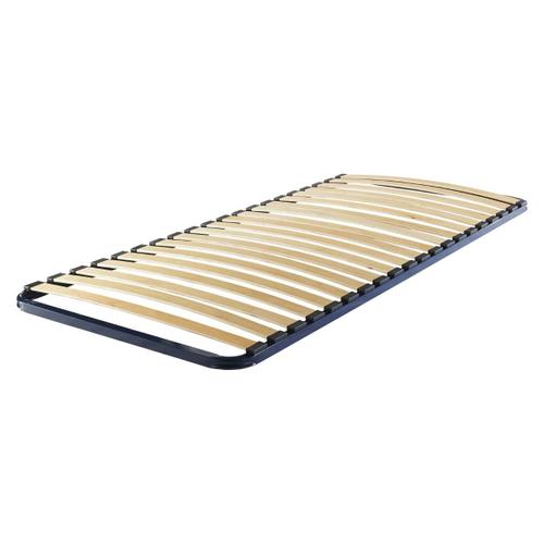 Le Roi Du Matelas - Sommier 20 Lattes - 120x190 Cm - Cadre Métal - Lattes Bouleau / Peuplier - Soutien Ferme