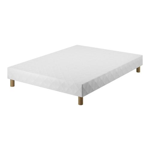 Le Roi Du Matelas - Sommier Calla - 160x200 Cm - Cadre Bois Massif Recouvert De Tissu - Lattes Sapin Blanc Du Nord - Soutien Ferme