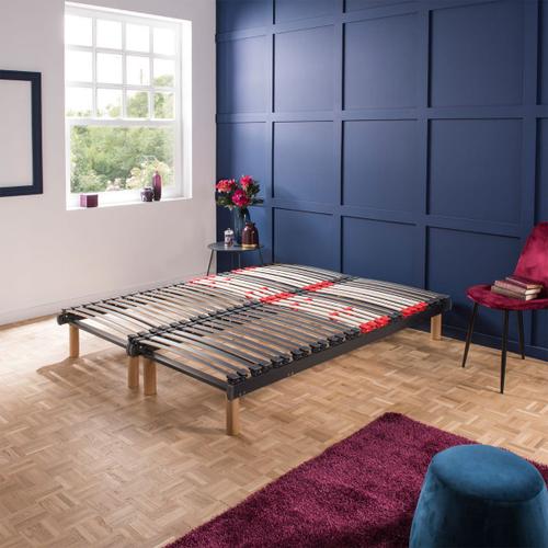 Le Roi Du Matelas - Sommier Flex Max Fixe - 70x190 Cm - Cadre Bois Massif - Lattes Bouleau / Peuplier - Soutien Ferme