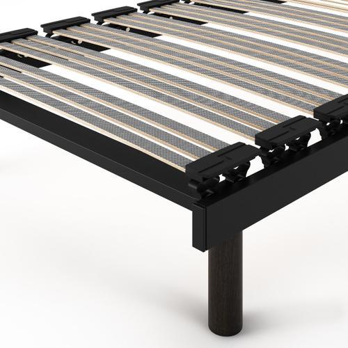 Le Roi Du Matelas - Sommier Flex Extra Fixe - 90x190 Cm - Cadre Bois Massif - Lattes Bouleau / Peuplier - Soutien Ferme