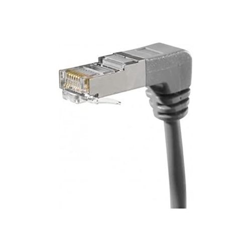 exertis Connect - Cordon de raccordement - RJ-45 (M) angle vers le bas pour RJ-45 (M) angle vers le bas - 1 m - SFTP, PiMF - CAT 6a - moulé - gris