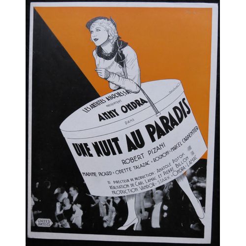 Une Nuit Au Paradis * Film 1931 Pierre Billon & Carl Lamac - Livret De Cinéma Original (Press Book) Dossier De Presse - 12 Pages - Chaque Page De 27x21 Cm * Anny Ondra ; Robert Pizani ; Nadine Picard