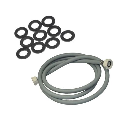Tuyau d'arrivée d'eau universel livré avec les joints 20/27 avec raccords droits (L2500mm 3/4 F x 3/4 F) Lave-linge (3666356333246 )
