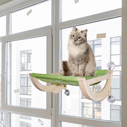 Fenêtre pour chat de compagnie Hamac Fenêtre Perchoir Étagère de repos  Siège de fenêtre peu encombrant Lit à ventouse pour se prélasser en jouant  , style A StyleA