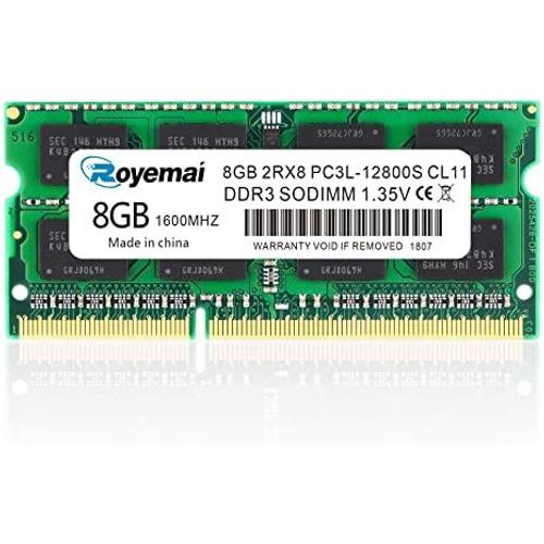 Transcend - DDR3L - module - 8 Go - DIMM 240 broches - 1600 MHz / PC3L-12800 - CL11 - 1.35 V - mémoire enregistré - ECC - pour Dell PowerEdge R320, T320; Precision T3610, T5610; SUPERMICRO X9DBL;...