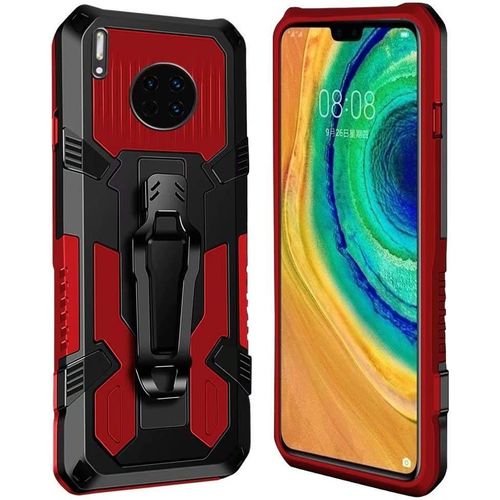 Coque Huawei Mate 30 Pro [Serie Armorbox] Robuste Avec Double Couche Coque De Support Pour Huawei Mate 30 Pro Housse Rouge