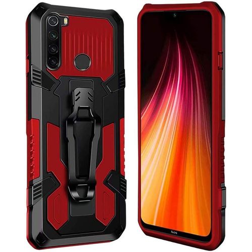 Coque Xiaomi Redmi Note 8 [Serie Armorbox] Robuste Avec Double Couche Coque De Support Pour Xiaomi Redmi Note 8 Housse Rouge