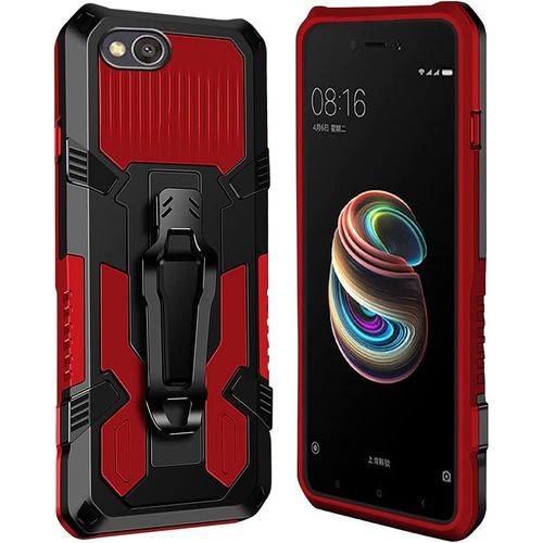 Coque Xiaomi Redmi 5a [Serie Armorbox] Robuste Avec Double Couche Coque De Support Pour Xiaomi Redmi 5a Housse Rouge