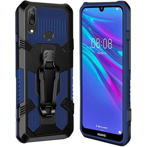 Coque Huawei Y6 2019 / Honor 8a [Serie Armorbox] Robuste Avec Double Couche Coque De Support Pour Huawei Y6 2019 / Honor 8a Housse Bleu
