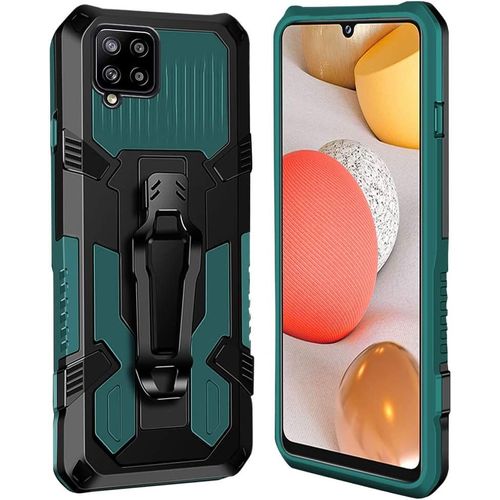 Coque Samsung Galaxy A22 4g/M32 4g [Serie Armorbox] Robuste Avec Double Couche Coque De Support Pour Samsung Galaxy A22 4g/M32 4g Housse Vert