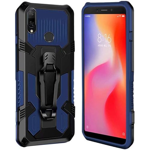 Coque Xiaomi Redmi 6 [Serie Armorbox] Robuste Avec Double Couche Coque De Support Pour Xiaomi Redmi 6 Housse Bleu