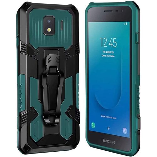 Coque Samsung Galaxy J2 Core [Serie Armorbox] Robuste Avec Double Couche Coque De Support Pour Samsung Galaxy J2 Core Housse Vert