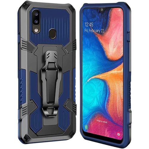 Coque Samsung Galaxy A20/A30 [Serie Armorbox] Robuste Avec Double Couche Coque De Support Pour Samsung Galaxy A20/A30 Housse Bleu