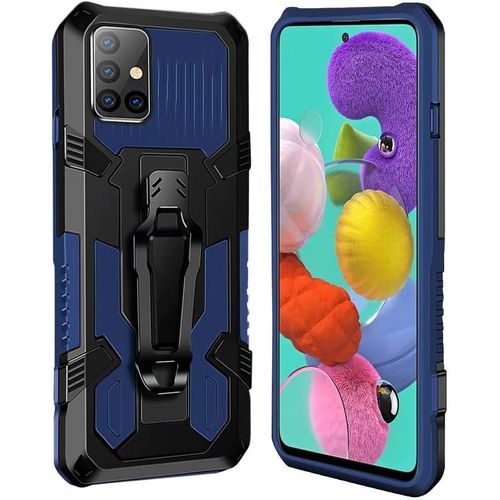 Coque Samsung Galaxy A51/A31 [Serie Armorbox] Robuste Avec Double Couche Coque De Support Pour Samsung Galaxy A51/A31 Housse Bleu