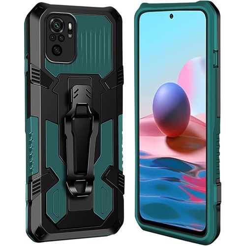 Coque Xiaomi Redmi Note 10 4g/Redmi Note 10s [Serie Armorbox] Robuste Avec Double Couche Coque De Support Pour Xiaomi Redmi Note 10 4g/Redmi Note 10s Housse Vert