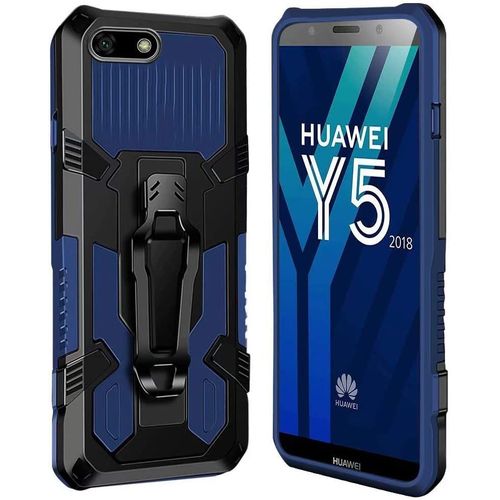 Coque Huawei Y5 2018/Honor 7s [Serie Armorbox] Robuste Avec Double Couche Coque De Support Pour Huawei Y5 2018/Honor 7s Housse Bleu