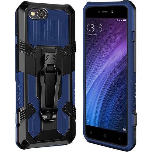 Coque Xiaomi Redmi 4a [Serie Armorbox] Robuste Avec Double Couche Coque De Support Pour Xiaomi Redmi 4a Housse Bleu
