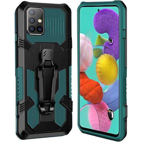 Coque Samsung Galaxy A02s 5g [Serie Armorbox] Robuste Avec Double Couche Coque De Support Pour Samsung Galaxy A02s 5g Housse Vert