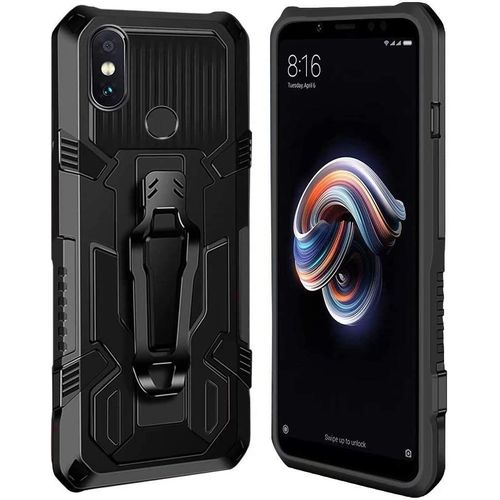 Coque Xiaomi Redmi Note 6 Pro [Serie Armorbox] Robuste Avec Double Couche Coque De Support Pour Xiaomi Redmi Note 6 Pro Housse Noir