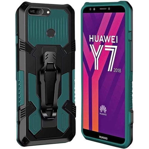 Coque Huawei Y7 2018 / Honor 7c [Serie Armorbox] Robuste Avec Double Couche Coque De Support Pour Huawei Y7 2018 / Honor 7c Housse Vert