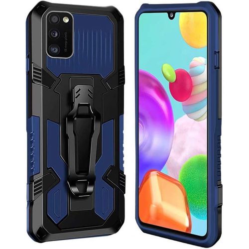 Coque Samsung Galaxy A41 [Serie Armorbox] Robuste Avec Double Couche Coque De Support Pour Samsung Galaxy A41 Housse Bleu
