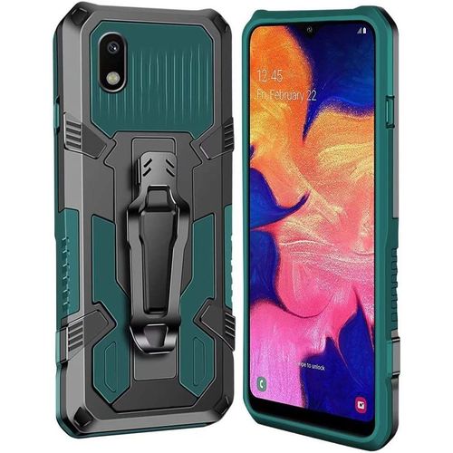 Coque Samsung Galaxy A10/M10 [Serie Armorbox] Robuste Avec Double Couche Coque De Support Pour Samsung Galaxy A10/M10 Housse Vert