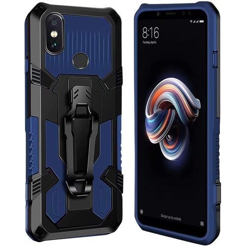 Coque Xiaomi Redmi Note 7 Pro [Serie Armorbox] Robuste Avec Double Couche Coque De Support Pour Xiaomi Redmi Note 7 Pro Housse Bleu