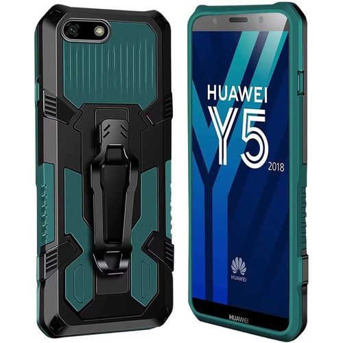 Coque Huawei Y5 2018/Honor 7s [Serie Armorbox] Robuste Avec Double Couche Coque De Support Pour Huawei Y5 2018/Honor 7s Housse Vert